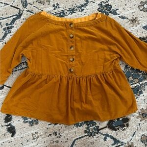 Peplum Corduroy Blouse from Anthropologie
